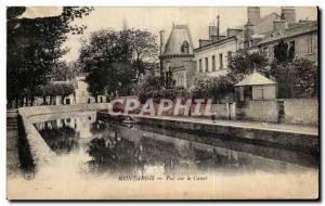 Old Postcard Montargis Canal View