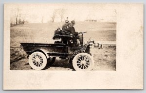RPPC Hardware Delivery Truck and Driver Workers c1910 Postcard F29