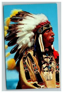 Vintage 1960's Photo Postcard Black Elk Oglala Lakota Sioux Warrior