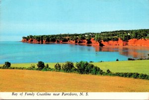 Canada Nova Scotia Bay Of Fundy Coastline Near Parrsboro