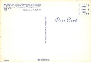 MV Coho Ferry Boats Ship Postcard