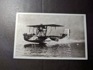 Mint France Aviation RPPC Postcard Hydroplane Taking Flight TE 3
