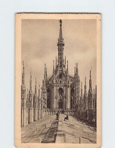 Postcard Duomo di Milano Milan Italy