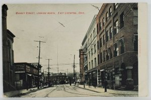 East Liverpool Ohio Scene on Market Street Looking North c1907 Postcard T14