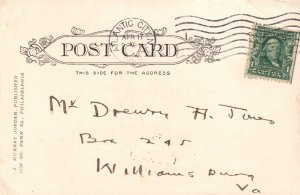 Vintage Postcard 1906 The Boardwalk & Blenheim Hotel Atlantic City New Jersey NJ