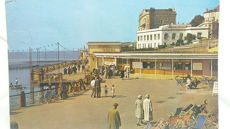 Vtg Postcard Rozel Promenade Weston Super Mare 1961 The Vernon Adcock Band Show