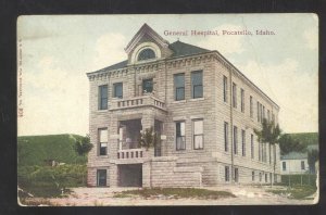POCATELLO IDAHO GENERAL HOSPITAL BUILDING VINTAGE POSTCARD 1909