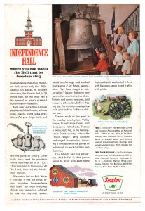 Sinclair Oil - Vintage Ad 1960's (Independence Hall - Liberty Bell)