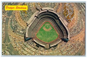 c1960 American League Baseball Dodger Stadium Los Angeles California CA Postcard