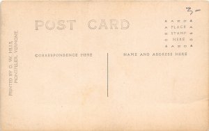F86/ Montpelier Vermont RPPC Postcard c1910 Students School