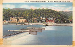 Lock on Ohio River between East Liverpool and Steubenville - East Liverpool, ...