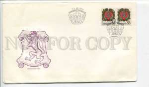 293351 Czechoslovakia 1984 year COVER Turnov coat of arms