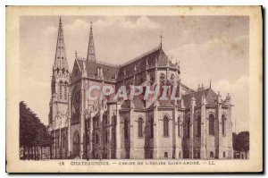 Old Postcard Chateauroux Apse of the Church of Saint Andre