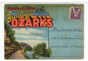 MO - Ozarks. Folder © 1945 Narrative & 18 Views