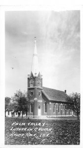 J39/ Round Rock Texas RPPC Postcard 40s Palm Valley Lutheran Church 54