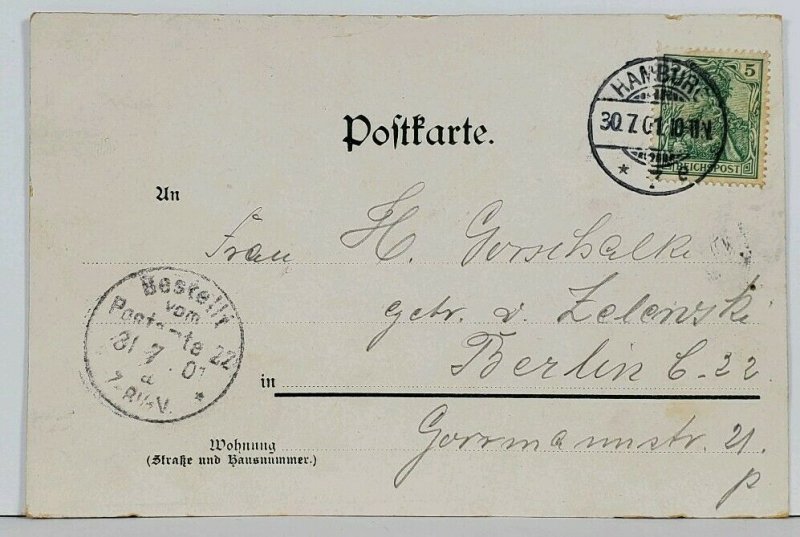 Germany Hamburg 1901 Postcard J12