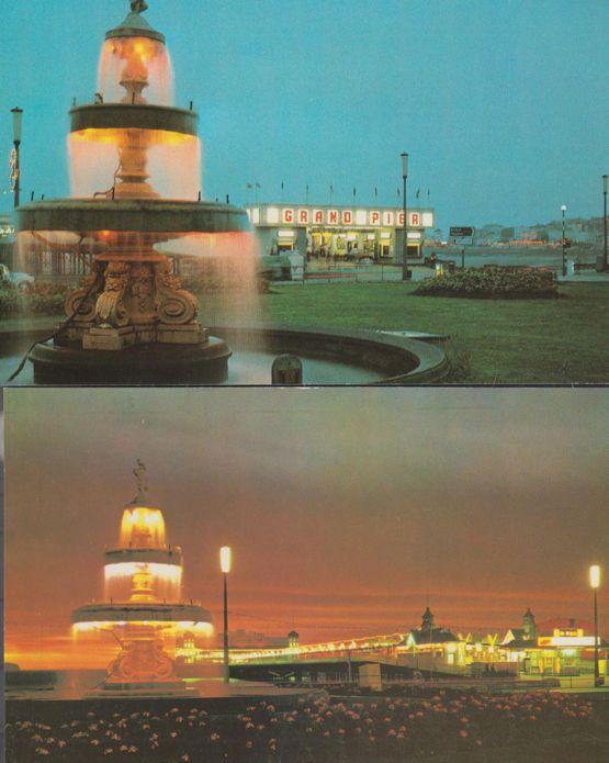 Weston Super Mare Illuminations 2x 1970s Postcard s