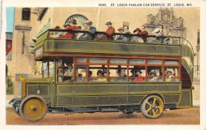 St. Louis Missouri St. Louis Parlor Car Service, White Border, Vintage PC U17847