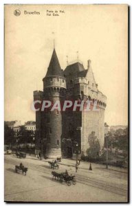 Old Postcard Brussels Porte de Hal