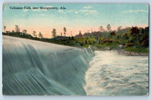 1917 Montgomery Alabama AL Postcard Tallassee Falls Scenic View Mountains Posted