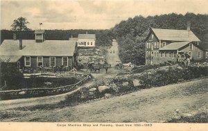 Postcard Connecticut Stafford C-1910 Corps Machine Shop Lasbury 23-7343