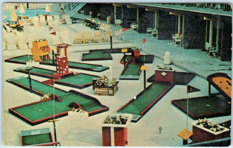 Advertising SCRANTON, PA ~ LOMMA CHAMPIONSHIP Miniature Golf 1964 Postcard