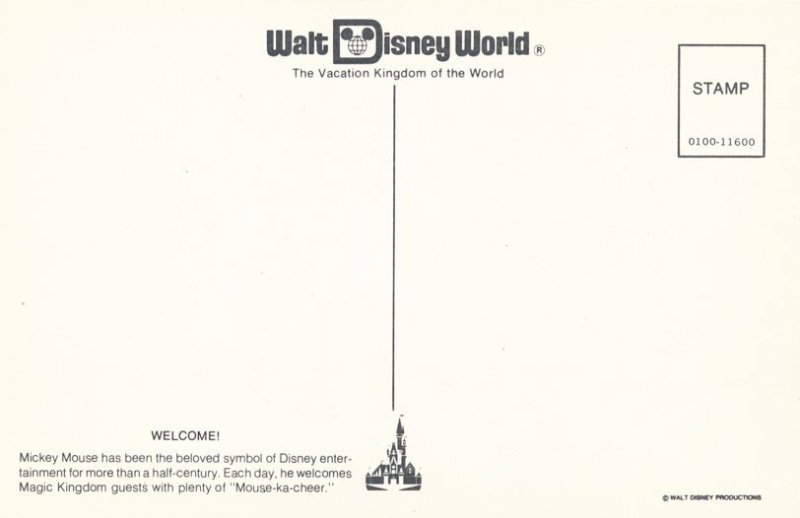 Orlando FL, Florida - Walt Disney World - Welcome from Mickey Mouse