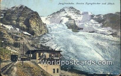 Station Eigergletscher uund Monch Jungfraubahn Swizerland 1910 