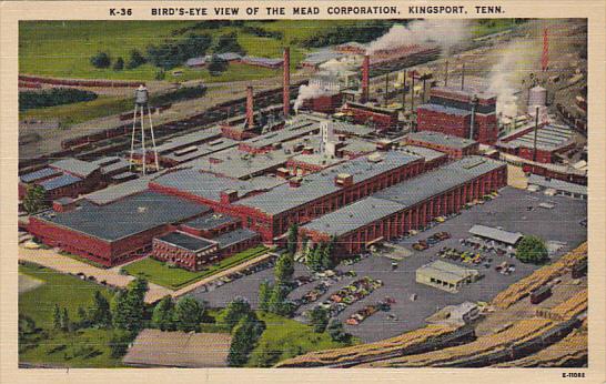 Birds Eye View Of The Mead Corporation Paper Company Kingsport Tennessee