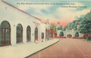 Lookout Mountain Tennessee War Relic Museum Point Park 1940s Postcard 6536