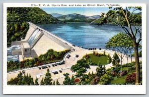 Vintage Tennessee Postcard - TVA  Norris Dam  Clinch River