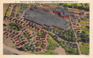 B60/ Swannanoa North Carolina NC Postcard Linen Beacon Manufacturing Factory