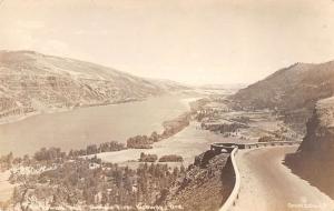 Columbia River Highway Oregon Birdseye View Real Photo Antique Postcard K36037 