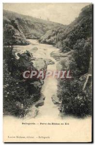Old Postcard Bellegarde du Rhone Loss In summer