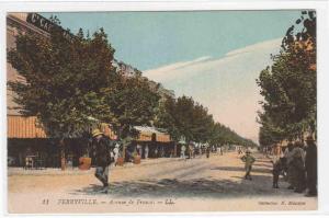 Avenue de France Ferryville Menzel Bourguiba Tunisia postcard