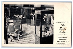 Washington D.C. Postcard The Beauty Salon Second Floor Woodward Lothrop 1943