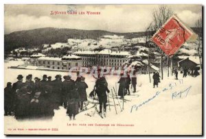 Old Postcard Gerardmer ki Army barracks Geradmer