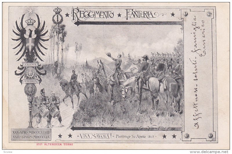 Reggemento Fanteria SAVOIA , Italy , 1890s