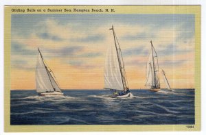 Hampton Beach, N.H., Gliding Sails on a Summer Sea