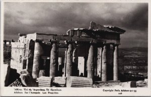 Greece Athens Propylaia Acropolis of Athens Vintage RPPC C180