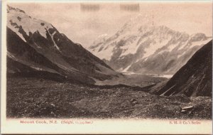 New Zealand Mount Cook Vintage Postcard C104