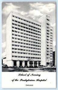 CHICAGO, Illinois IL ~ Presbyterian Hospital SCHOOL of NURSING c1950s Postcard