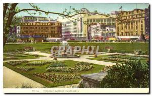 Old Postcard Piccadilly Gardens Manchester