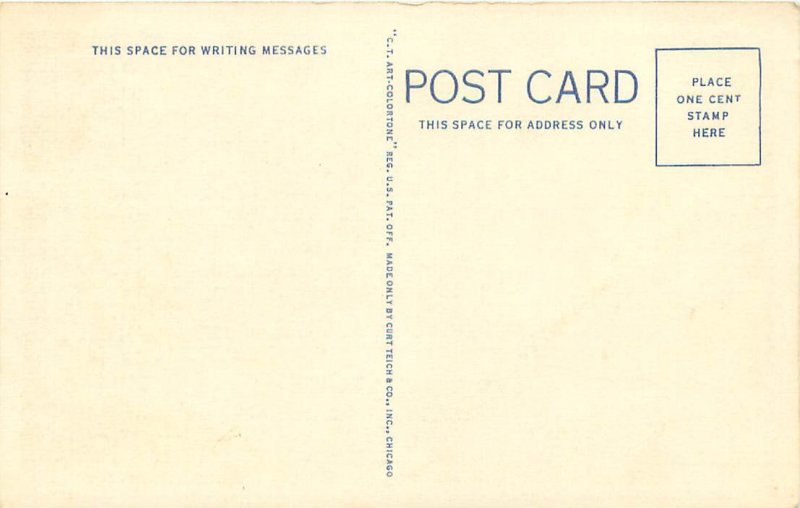 St Paul MN Como Park Flower Beds Linen Postcard Unused