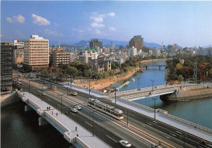 Lot283 the bridge  tramway car  hiroshima japan