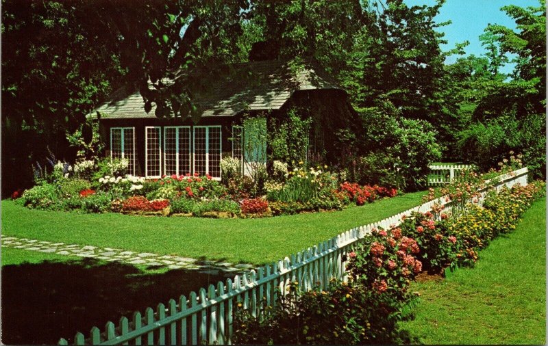 Old Westbury Gardens Long Island Childrens Cottage Flowers  Postcard 