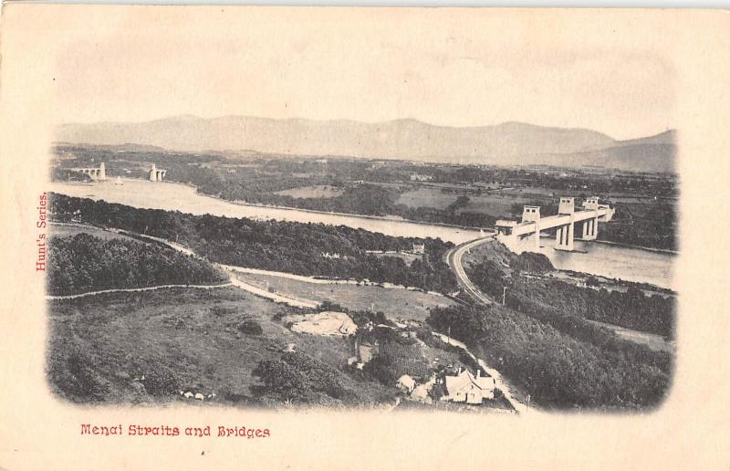 uk38728 menai straits and bridge wales real photo uk lot 18 uk