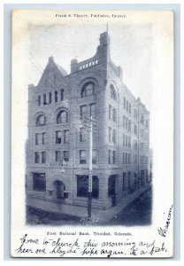 1900-06 First National Bank, Trinidad, Colo. Postcard F150E