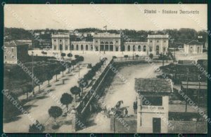 Rimini Città Stazione FORO PIEGA cartolina QT3599