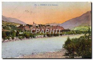 Old Postcard And Durance Embrun